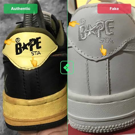 bape shoes fake|real and fake bape shoes.